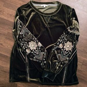 Misses velvet blouse.